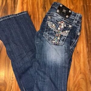 Miss Me Dark Blue Boot Cut Jeans